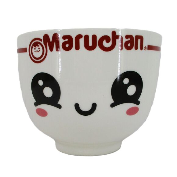 Maruchan Ramen Noodle Bowl Built in Chopsticks Holder Ceramic - Picture 1 of 6